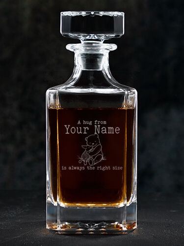 A Hug : Whiskey Decanter - Engraved