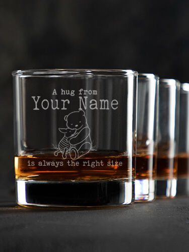 A Hug : Rocks Glasses - Engraved