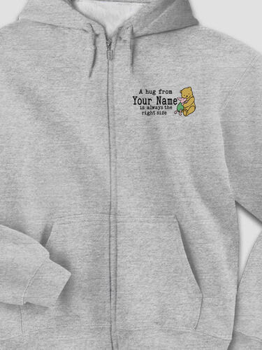 A Hug : Embroidered Zip Hoodies