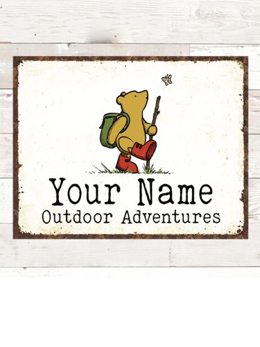Outdoor Adventures : Tin Signs