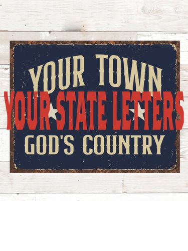 God's Country : Tin Signs