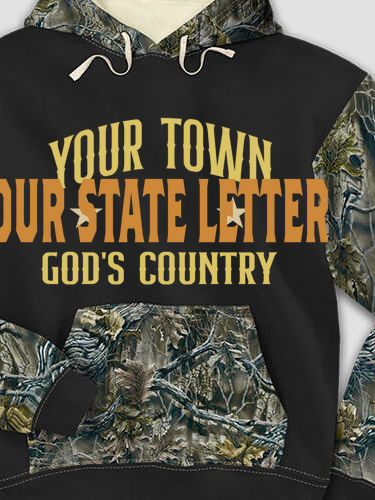 God's Country : Printed 2-Tone Camo Hoodies