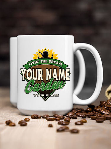Livin' The Dream Garden : Ceramic Coffee Mugs