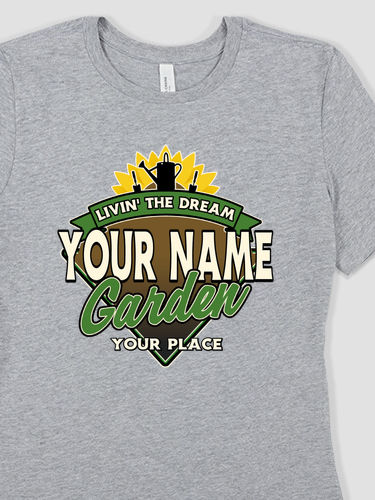 Livin' The Dream Garden : Premium Ladies T-Shirts