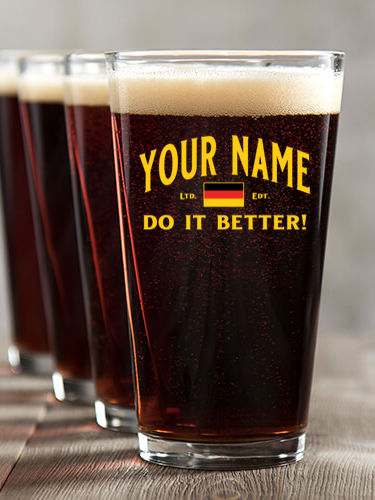 Germans Do It Better : Pint Glasses - Color Printed
