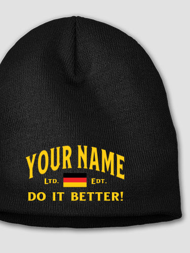 Germans Do It Better : Embroidered Beanies
