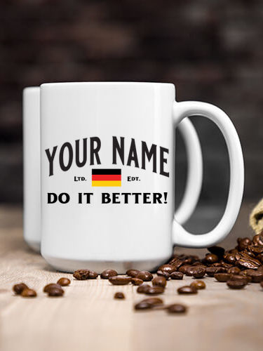 Germans Do It Better : Ceramic Coffee Mugs