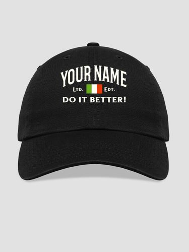 Italians Do It Better : Embroidered Baseball Hats