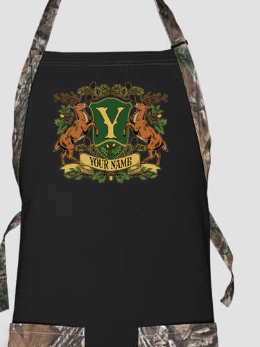 Stag Coat Of Arms : Printed 2-Tone Aprons