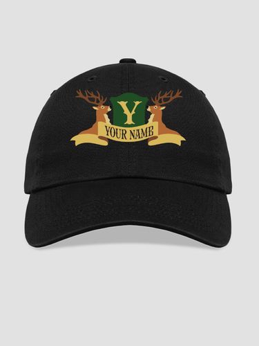 Stag Coat Of Arms : Embroidered Baseball Hats