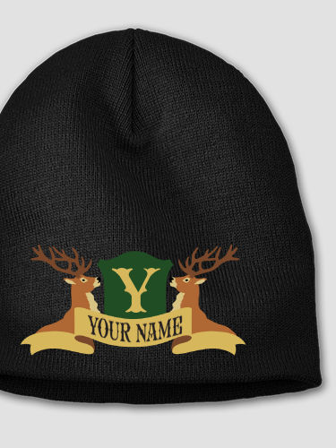 Stag Coat Of Arms : Embroidered Beanies