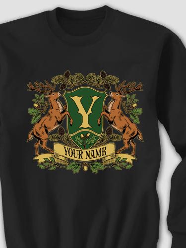 Stag Coat Of Arms : Printed Sweatshirts
