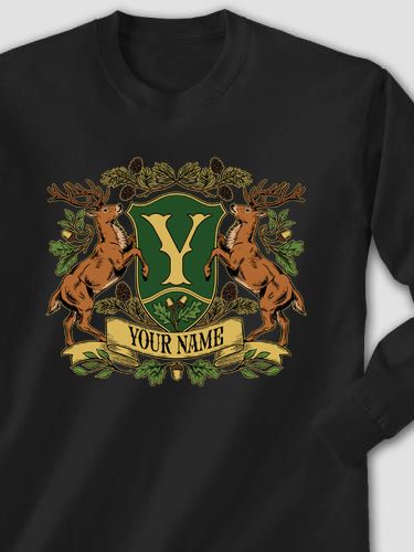 Stag Coat Of Arms : Printed Long Sleeves