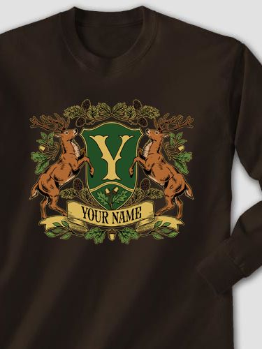 Stag Coat Of Arms : Printed Long Sleeves