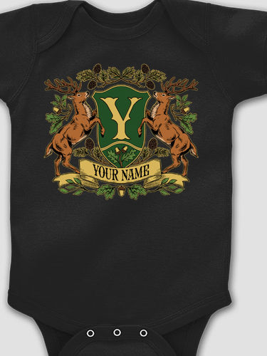 Stag Coat Of Arms : Printed Baby Bodysuits