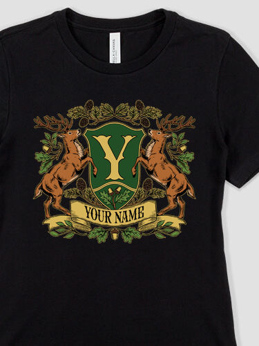 Stag Coat Of Arms : Premium Ladies T-Shirts