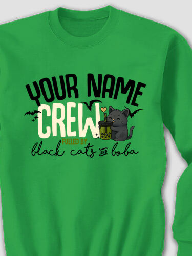 Black Cats And Boba : Printed Sweatshirts