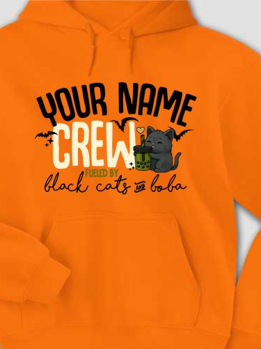 Black Cats And Boba : Printed Hoodies