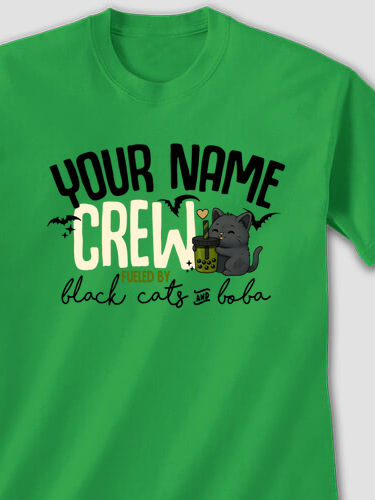 Black Cats And Boba : Printed T-Shirts