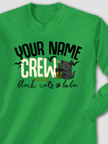 Black Cats And Boba : Printed Long Sleeves