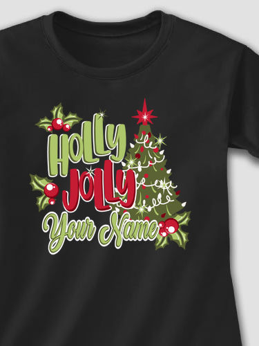 Holly Jolly : Adult Ladies Fitted T-Shirt