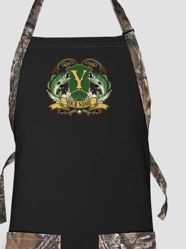 Bass Coat Of Arms : Printed 2-Tone Aprons