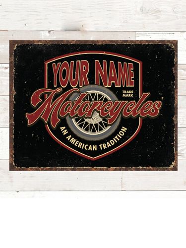 American Motorcycle Tradition : Tin Signs