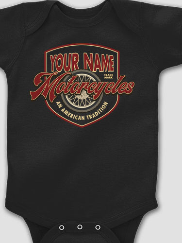 American Motorcycle Tradition : Printed Baby Bodysuits