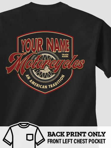 American Motorcycle Tradition : Printed Pocket T-Shirts