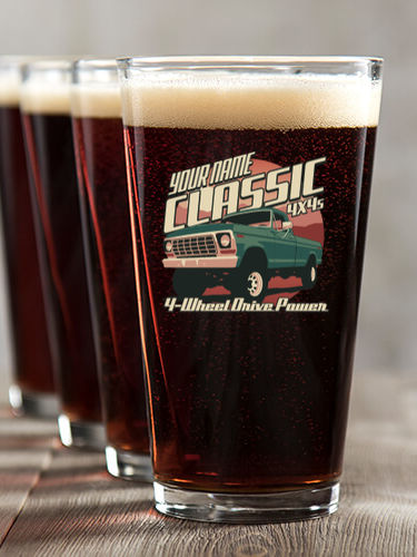 Classic 4X4s : Pint Glasses - Color Printed