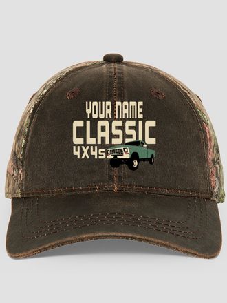 Classic 4X4s : Embroidered 2-Tone Camo Hats