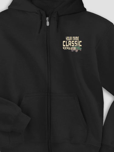 Classic 4X4s : Embroidered Zip Hoodies