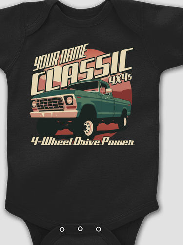 Classic 4X4s : Printed Baby Bodysuits