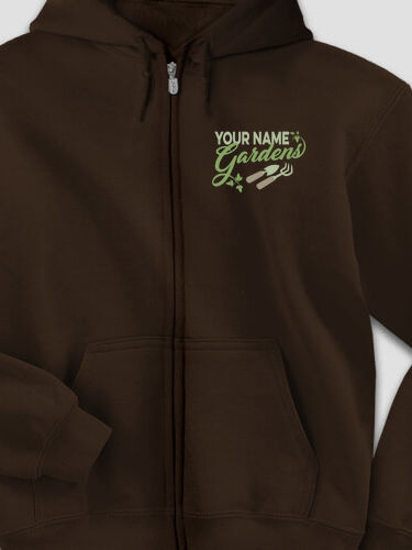 Gardens : Embroidered Zip Hoodies