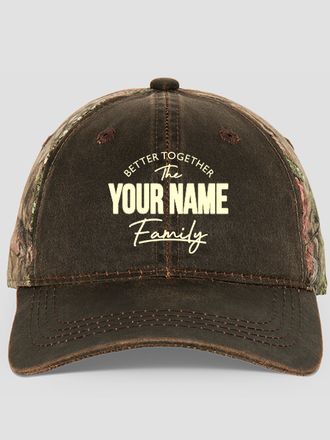 Better Together Family : Embroidered 2-Tone Camo Hats