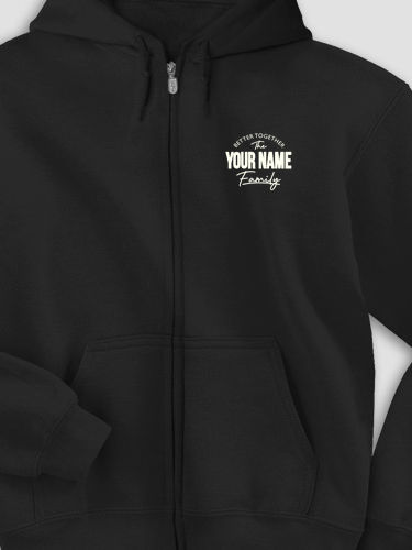 Better Together Family : Embroidered Zip Hoodies
