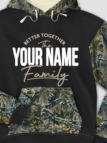 Better Together Family : Printed 2-Tone Camo Hoodies