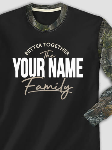 Better Together Family : Printed 2-Tone Camo Long Sleeves