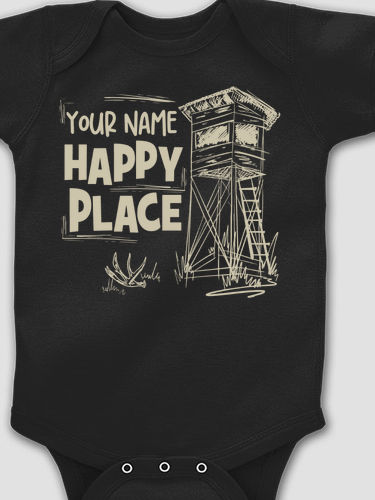 Hunting Happy Place : Printed Baby Bodysuits