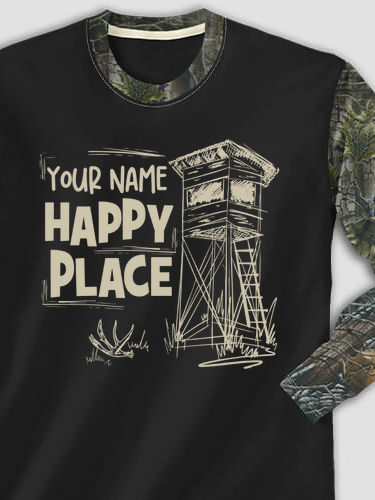 Hunting Happy Place : Printed 2-Tone Camo Long Sleeves