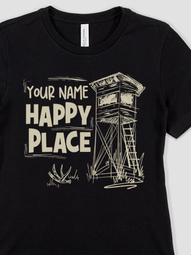 Hunting Happy Place : Premium Ladies T-Shirts