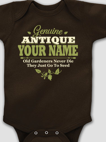 Genuine Antique Gardener : Printed Baby Bodysuits
