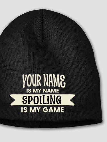 Spoiling Is My Game : Embroidered Beanies
