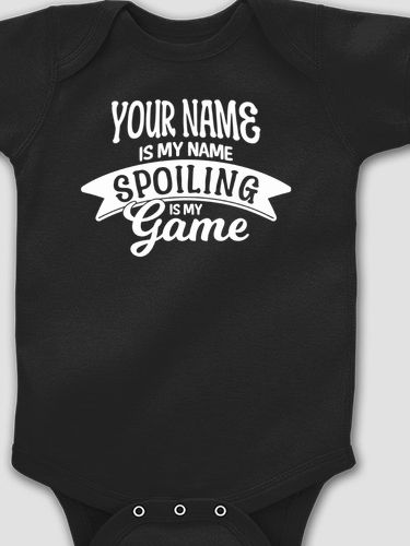 Spoiling Is My Game : Printed Baby Bodysuits