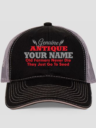Genuine Antique Farmer : Embroidered Trucker Hats