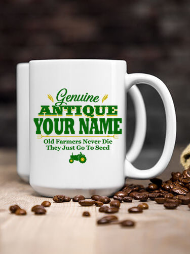 Genuine Antique Farmer : Ceramic Coffee Mugs
