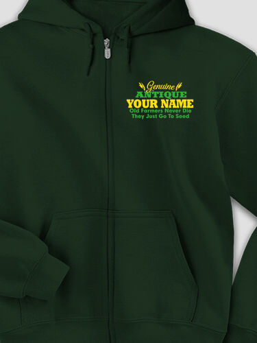 Genuine Antique Farmer : Embroidered Zip Hoodies