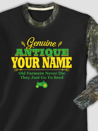 Genuine Antique Farmer : Printed 2-Tone Camo Long Sleeves