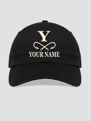 Fishing Monogram : Embroidered Baseball Hats