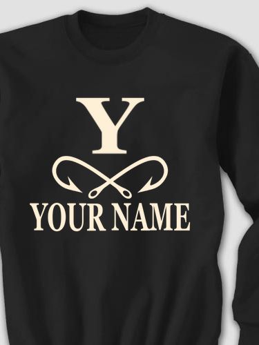 Fishing Monogram : Printed Sweatshirts
